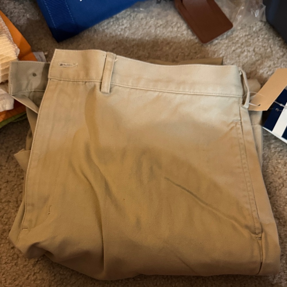 Lands' End Men's Khaki Chinos